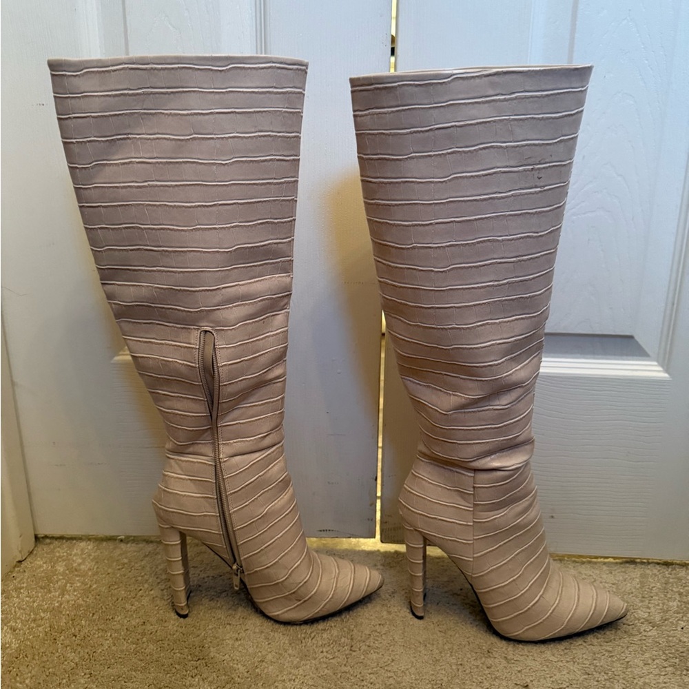 Off white tall boots